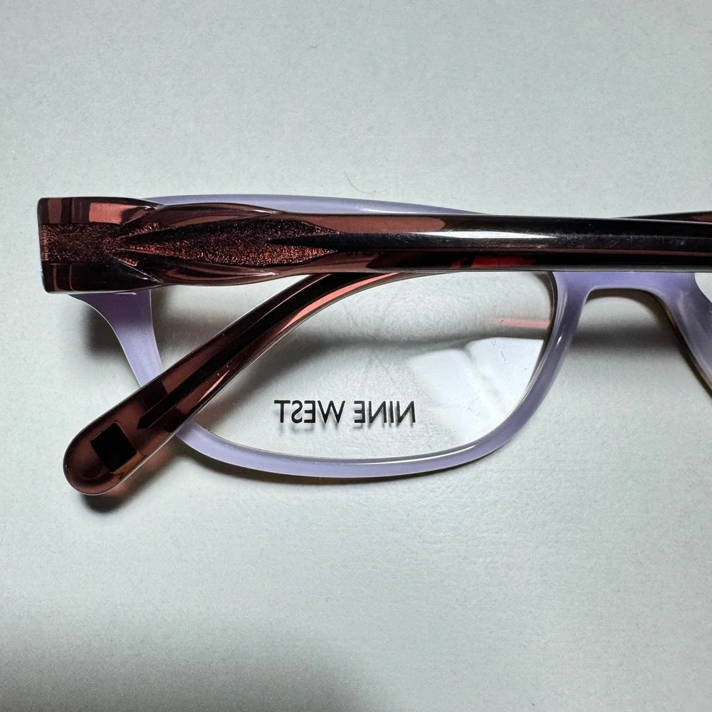 Nine West NW5052 Brown Lavender Rectangular Eyeglass Frames 51-16-135